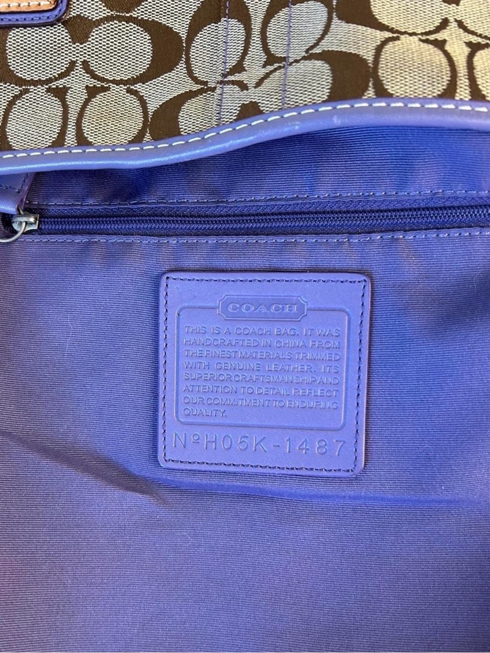 Coach Vintage 2005 Soho Purple Suede Convertible Bag - Picture 4 of 6
